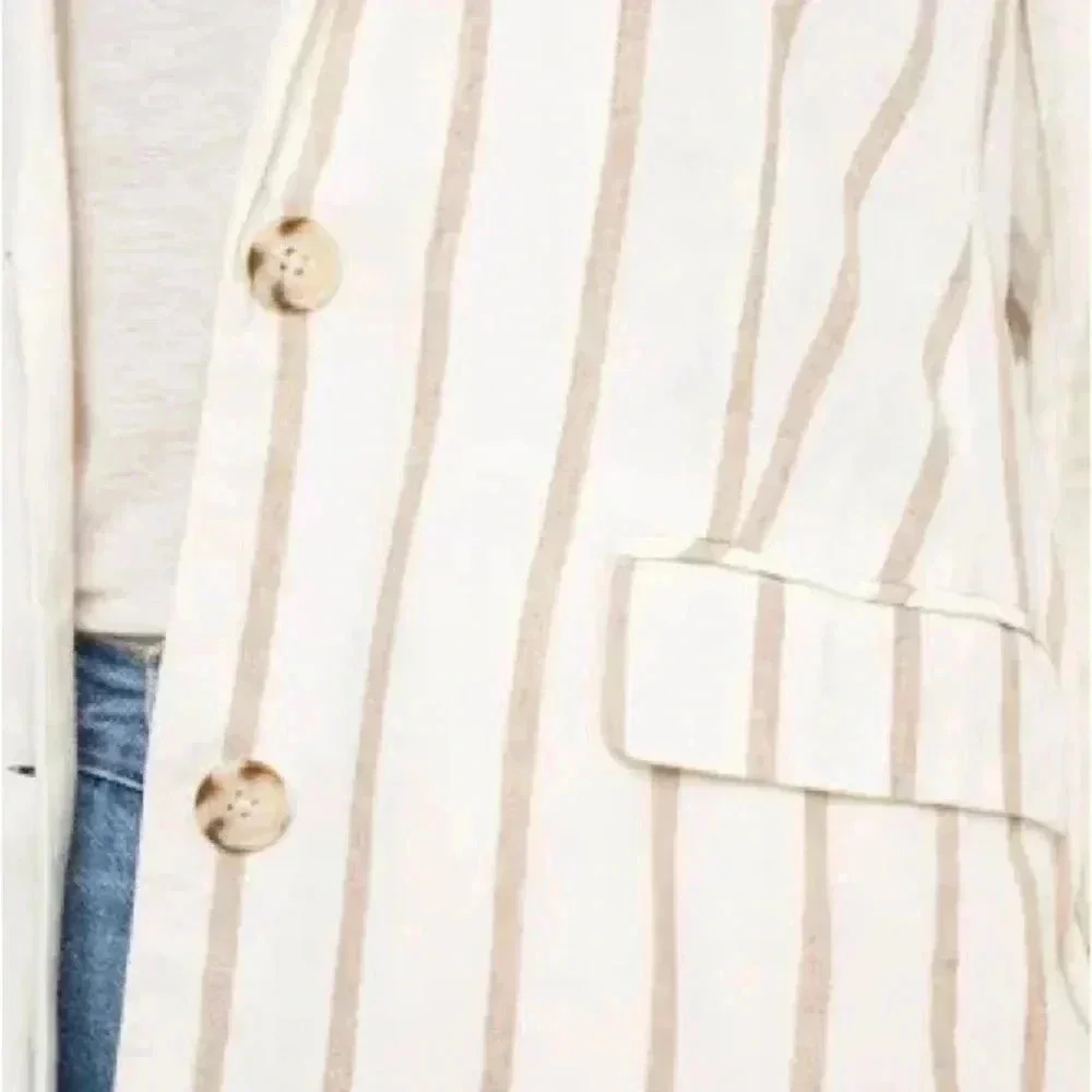 RAILS | Linen Blend Flynn Blazer in Mojave Stripe Size XS - Picture 7 of 11